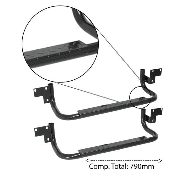 Imagem de Estribo F4000 1999 a 2012 Cabine Simples Preto Utilitário