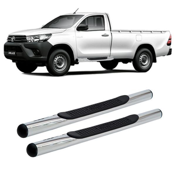 Imagem de Estribo hilux 2006 2007 2008 2009 a 2015 cab simples cromado