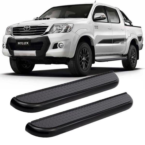 Imagem de Estribo Hilux 2006 A 2015 Cabine Dupla Preto