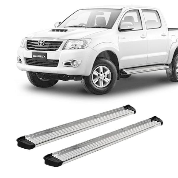 Imagem de Estribo Hilux 2016 2017 2018 2019 Alumínio Cabine Dupla