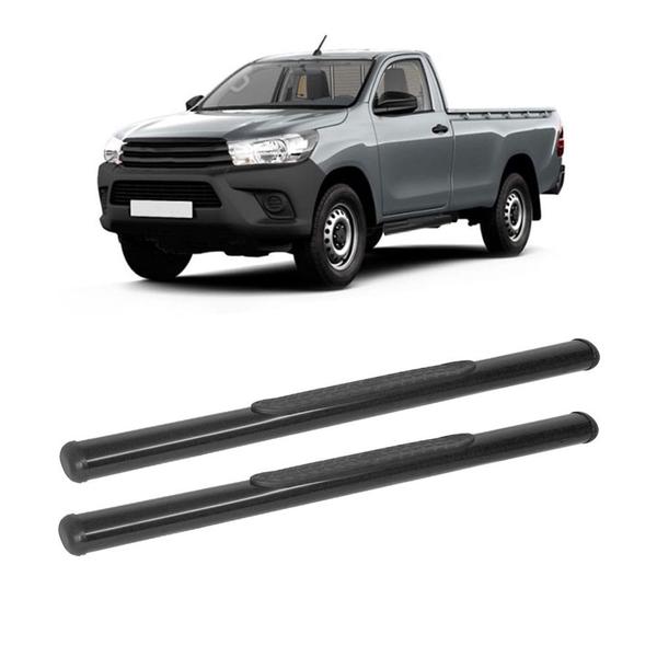 Imagem de Estribo Hilux 2016 a 2020 Cabine Simples Preto