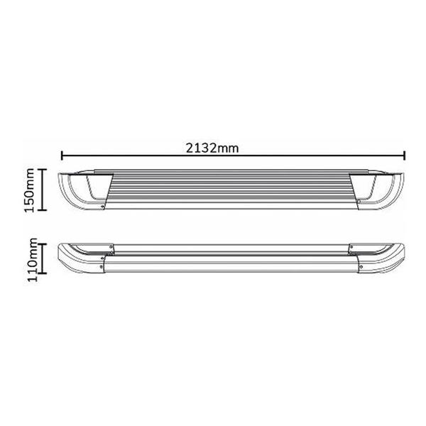 Imagem de Estribo Hilux 2020 2021 2022 Cd Alumínio Polido