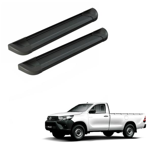 Imagem de Estribo Hilux 2021 2022 Cabine Simples Preto