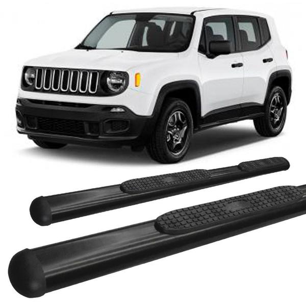 Imagem de Estribo Jeep Renegade Oblongo Oval Preto