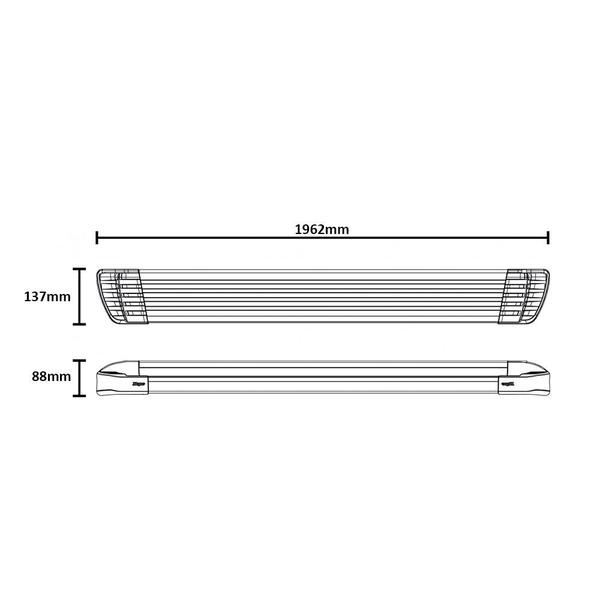 Imagem de Estribo L200 Triton 2020 2021 2022 Gl/Glx Cd Alumínio Preto