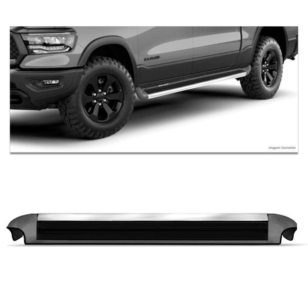 Imagem de Estribo Lateral Dodge Ram 1500 2021 2022 Personalizado Cinza Maximum Steel