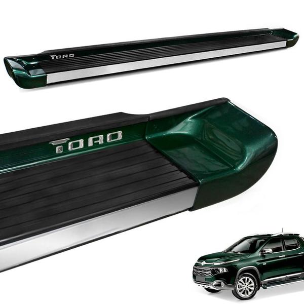 Imagem de Estribo Lateral Fiat Toro 2016 a 2021 Alumínio Verde Botanic