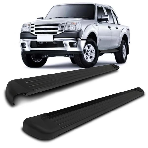 Imagem de Estribo Lateral Ford Ranger 1998 a 2012 Cabine Dupla Preto Track