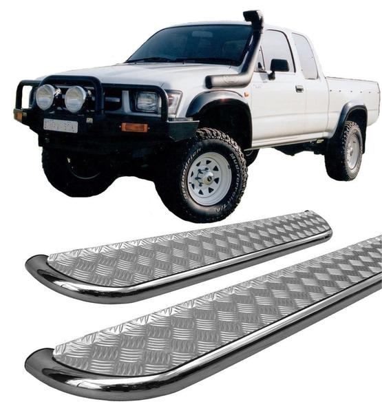 Imagem de Estribo Lateral Hilux 1998 A 2004 Chapa Cromado