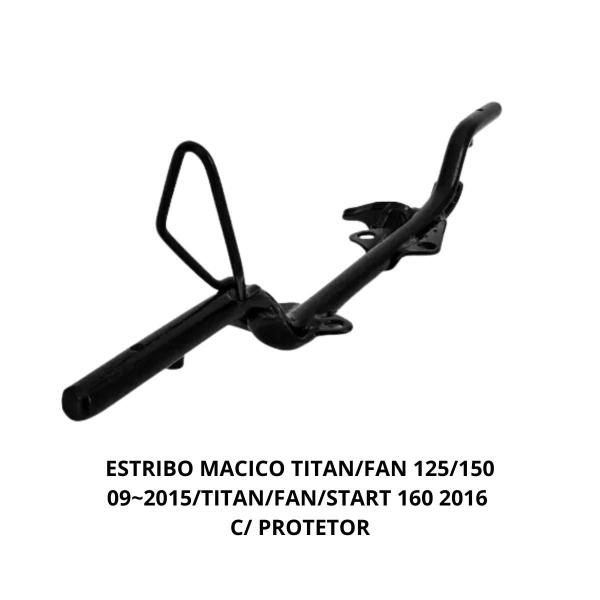 Imagem de Estribo Macico tit fan start 125 150 160 09 16 c/protetor