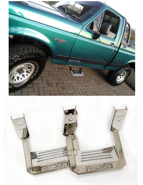 Estribo Modelo Bully F-1000 Em Aço Inox - AM4X4 Imagem de Estribo Modelo Bully F-1000 Em Aço Inox