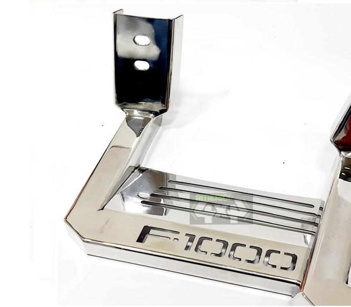 Estribo Modelo Bully F-1000 Em Aço Inox - AM4X4 Imagem de Estribo Modelo Bully F-1000 Em Aço Inox