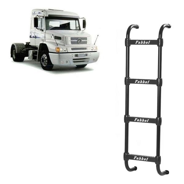 Estribo para Mercedes-Benz Axor 4 Degraus - 1400mm Preto - Fabbof Imagem de Estribo para Mercedes-Benz Axor 4 Degraus - 1400mm Preto