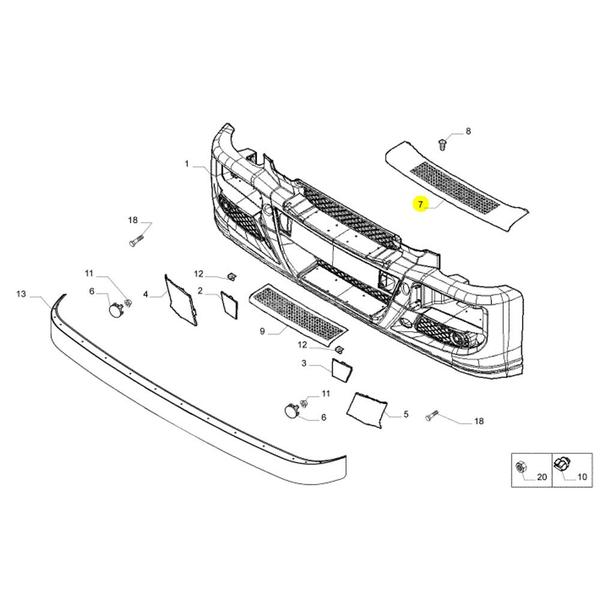 Imagem de Estribo Parachoque Para Iveco Tector - 504273162