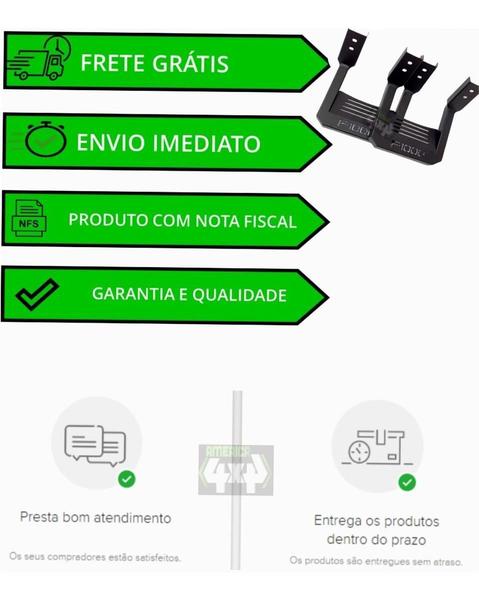 Imagem de Estribo Personalizado - Aço - 150kg - Kit - Preto - 2022