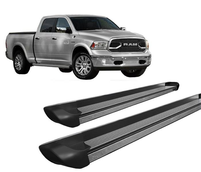 Imagem de Estribo Personalizado C  Ponteira Preto Fosco Para Dodge Ram 2012 2020