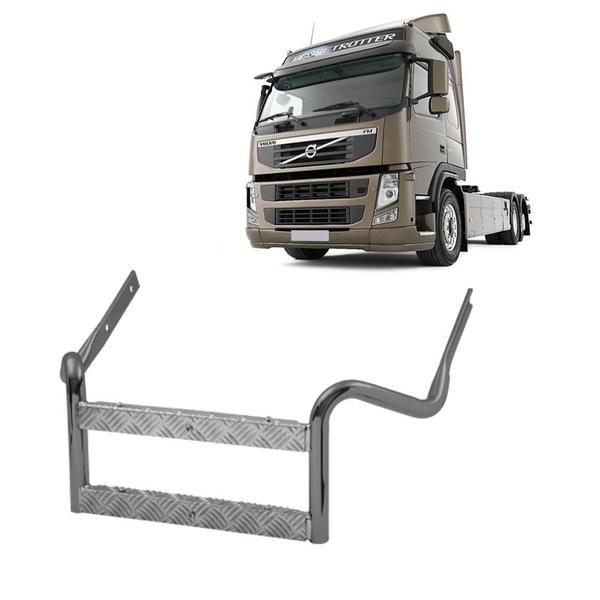 Estribo Plataforma Compatível c Volvo NH até 2014 - Cinza - Fabbof Imagem de Estribo Plataforma Compatível c Volvo NH até 2014 - Cinza