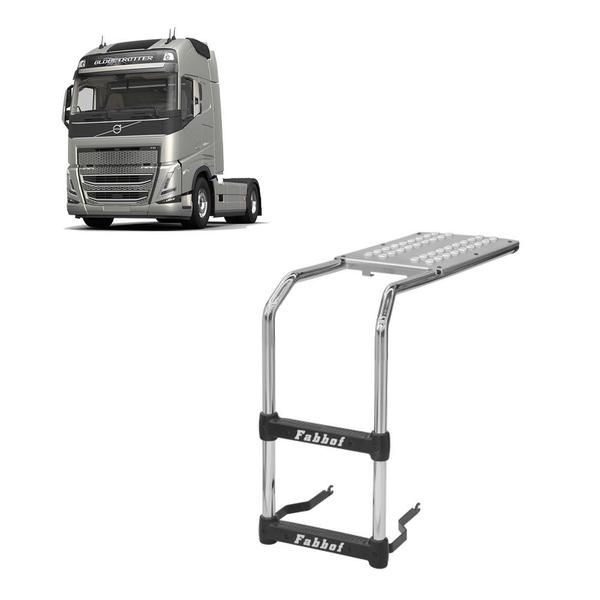 Estribo Plataforma p Volvo FH 2015 2016 2017 Fixação Tanque - Fabbof Imagem de Estribo Plataforma p Volvo FH 2015 2016 2017 Fixação Tanque