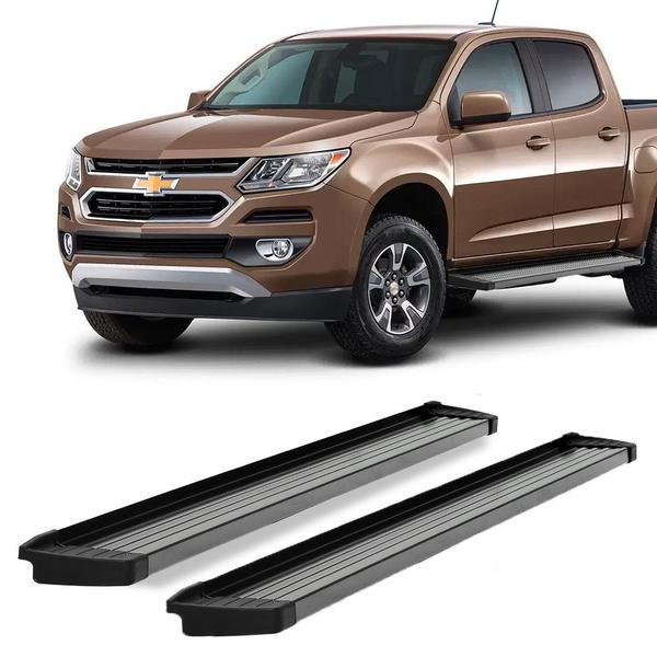 Estribo S10 2012 2013 2014 2015 2016 2017 Preto Cab Dupla - Solar Imagem de Estribo S10 2012 2013 2014 2015 2016 2017 Preto Cab Dupla
