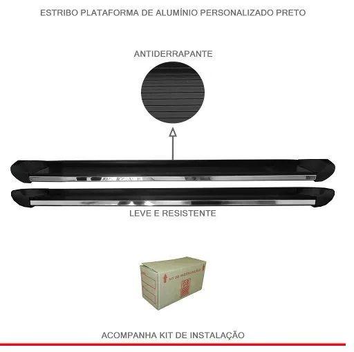 Estribo Sportage Personalizado De Aluminio Preto - HOZZ Imagem de Estribo Sportage Personalizado De Aluminio Preto