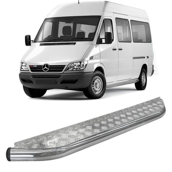 Imagem de Estribo Sprinter Lado Motorista Chapa 2.5" Cromado