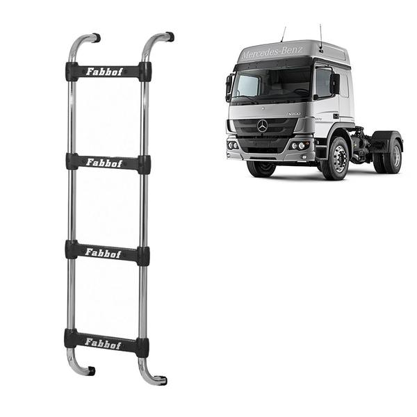 Estribo Traseiro para Cabine MB Axor/Atego 4 Degraus 1420mm - Fabbof Imagem de Estribo Traseiro para Cabine MB Axor/Atego 4 Degraus 1420mm