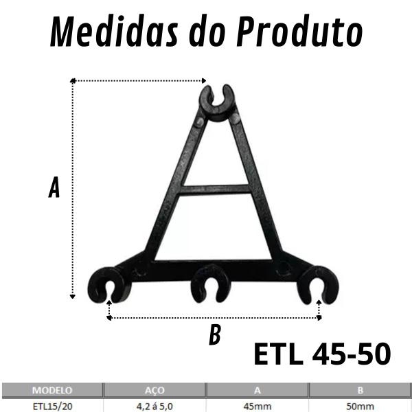 Imagem de Estribo Triangular Para Lajes Aço 4,2/5,0mm 2000un Ferragen