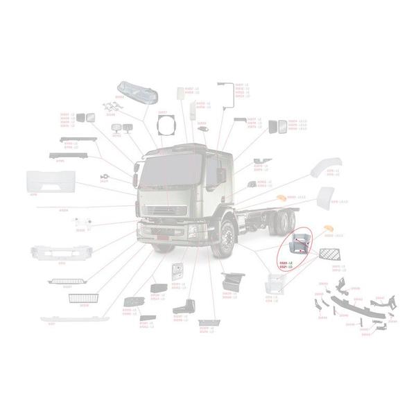 Imagem de Estribo Volvo VM 270 Com Furo SinaLEira LD Original 21032150