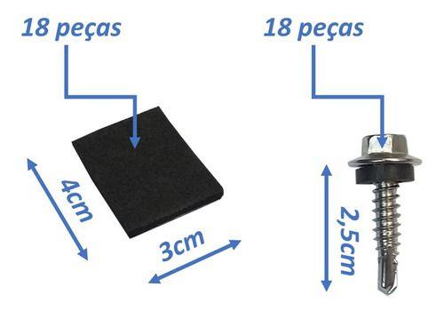 Imagem de Estrutura P/ 2 Painel Placa Solar Telha Metálica Trapezoidal