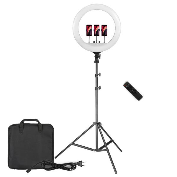 Imagem de Estúdio Fotográfico de Iluminação Ring Light Softbox e Controle Remoto - 110v