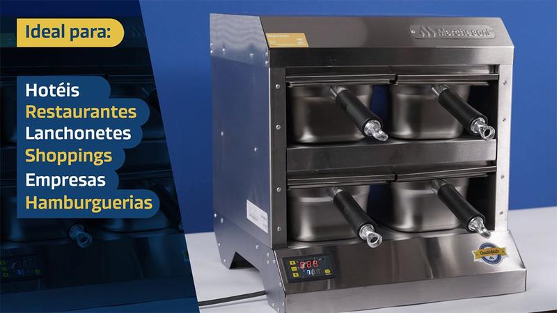 Imagem de Estufa Conservador De Proteínas 4 Cubas Inox Marchesoni 220V