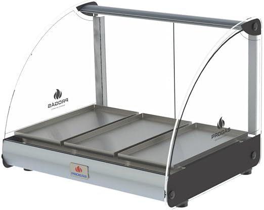 Estufa Curva Elétrica PRV-03 E- 03 Bandejas Aço Inox Cor Preta - Progás Imagem de Estufa Curva Elétrica PRV-03 E- 03 Bandejas Aço Inox Cor Preta - Progás