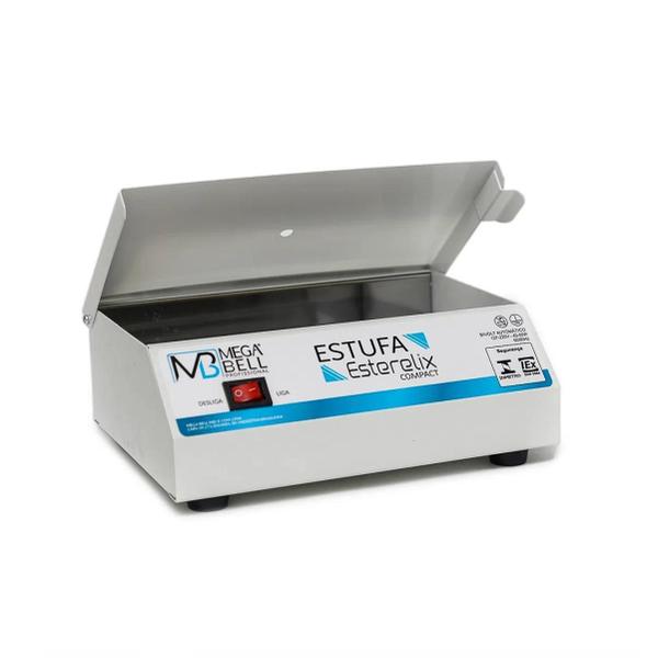 Estufa Esterilizador Manicure + 144 Mini Lixas + 100 Palitos - Mega Bell Imagem de Estufa Esterilizador Manicure + 144 Mini Lixas + 100 Palitos