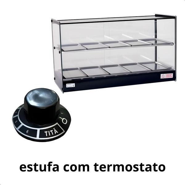 Imagem de Estufa evr 1estufa evr bp 10bandeja dupla perfil preto 127v - titã