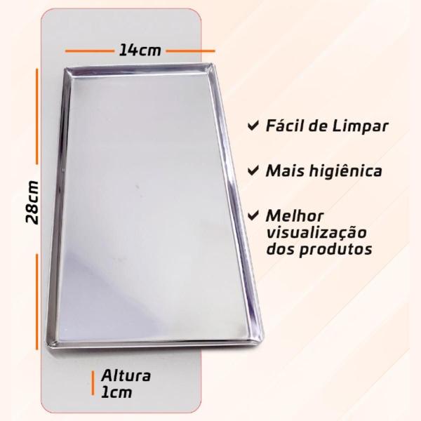 Imagem de Estufa Para Salgados 5 Bandejas Vitrine Expositor Em Inox Titã Elétrica