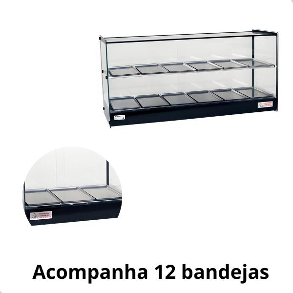 Imagem de Estufa salgados dupla 12 bandejas