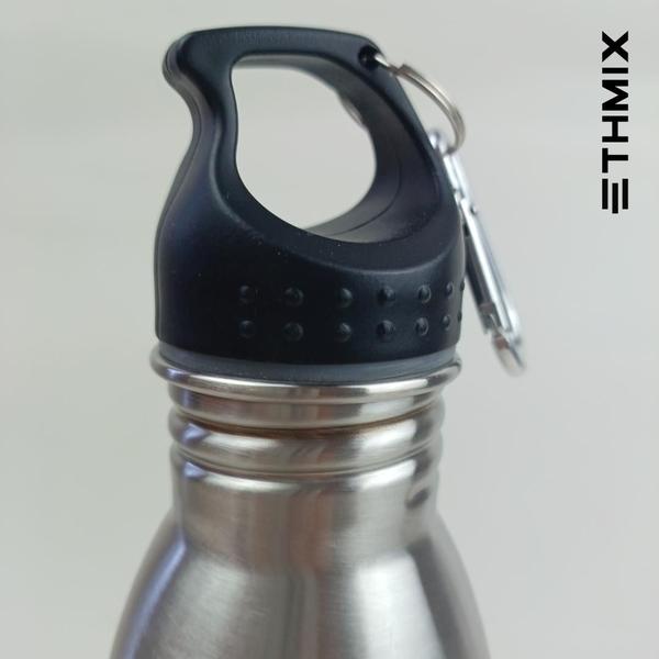 Imagem de ETHMIX, Garrafa Térmica, Squeeze para Academia, Aço Inox, 600 ml