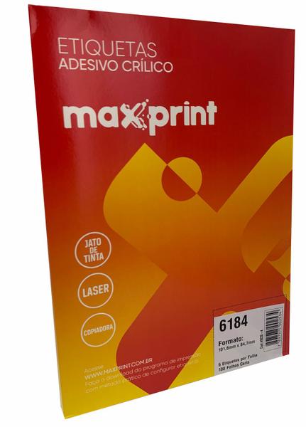 Imagem de Etiqueta 6184 ink/las 84,7,x101,mm 100fls maxprint