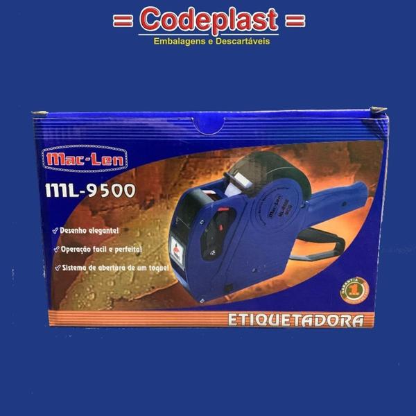 Etiquetadora ML 9500 c/ 5 und etiqueta pico y - Mac-Len Imagem de Etiquetadora ML 9500 c/ 5 und etiqueta pico y