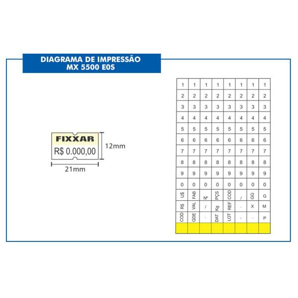 Imagem de Etiquetadora Precificadora Manual Azul Fixxar