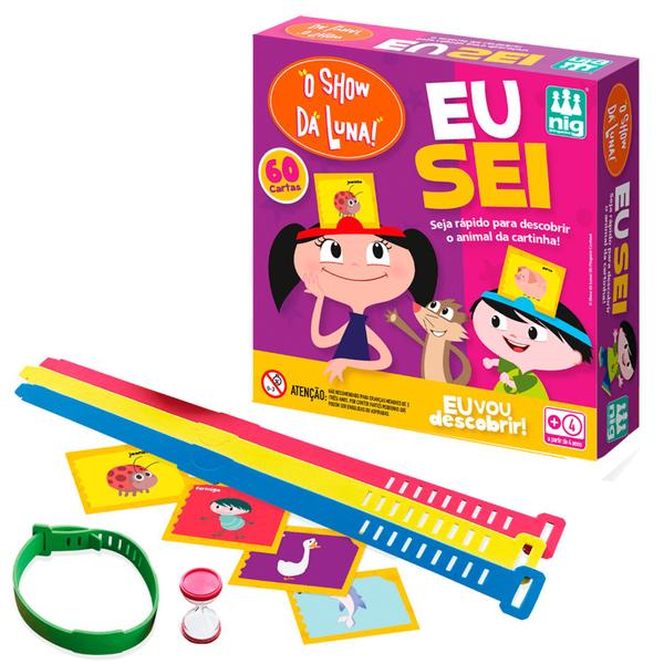 Eu Sei! Show Da Luna Jogo De Adivinhação De Animais Infantil - Nig Brinquedos Imagem de Eu Sei! Show Da Luna Jogo De Adivinhação De Animais Infantil - Nig Brinquedos