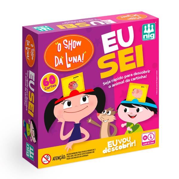 Eu Sei! Show Da Luna Jogo De Adivinhação De Animais Infantil - Nig Brinquedos Imagem de Eu Sei! Show Da Luna Jogo De Adivinhação De Animais Infantil - Nig Brinquedos