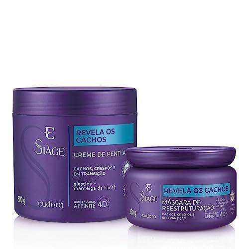 Imagem de Eudora Kit Siàge Revela Os Cachos: Creme Para Pentear 500g + Máscara Capilar 250g