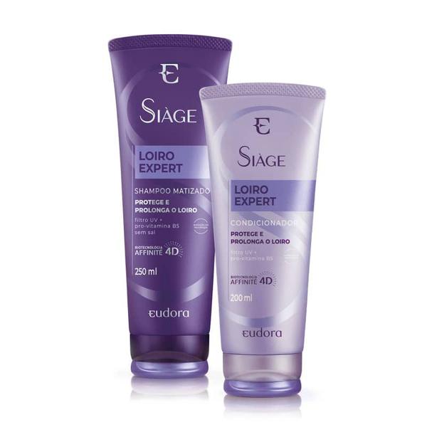 Imagem de Eudora Siage Loiro KIT (Shampoo 250ml + Condicionador 200ml)