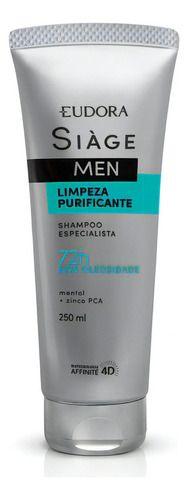 Imagem de Eudora Siàge Men Limpeza Purificante Shampoo 250ml