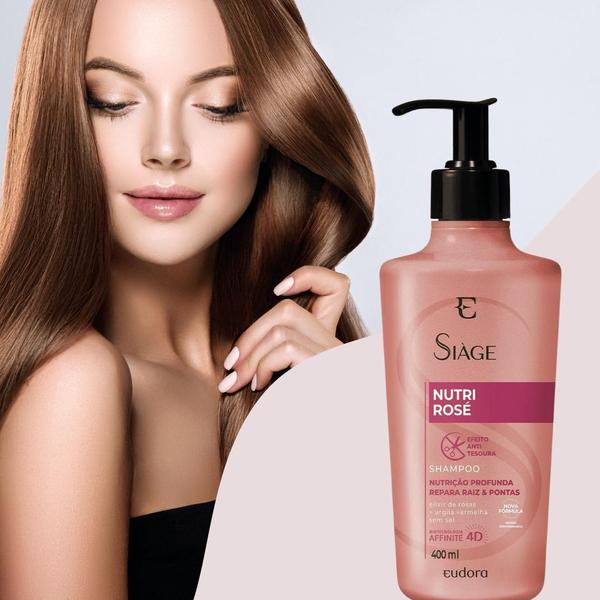 Imagem de Eudora Siàge Nutri Rosé Shampoo Nutrição Profunda 400ml