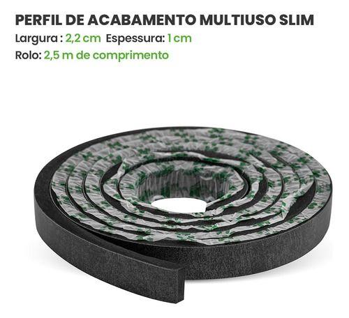 Imagem de Eva Rodape Acabamento Ripado Laminado 2,5m - Urban Black