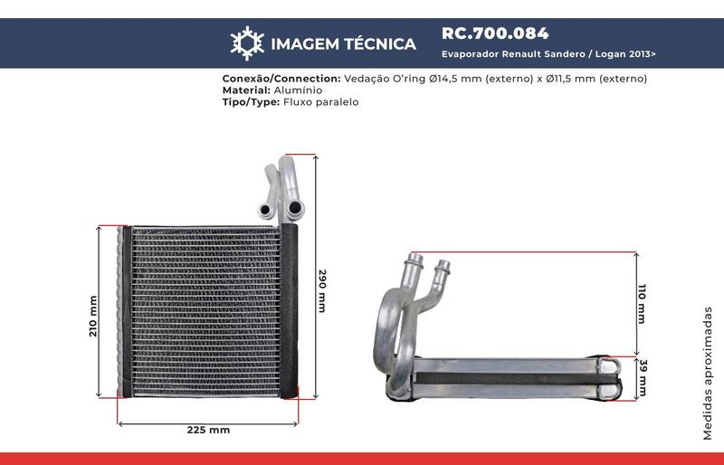 Imagem de Evaporador Renault Sandero / Logan 2013