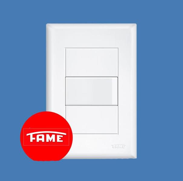 Imagem de EVIDENCE Interruptor Simples com Placa 16A/250V - FAME (3741)