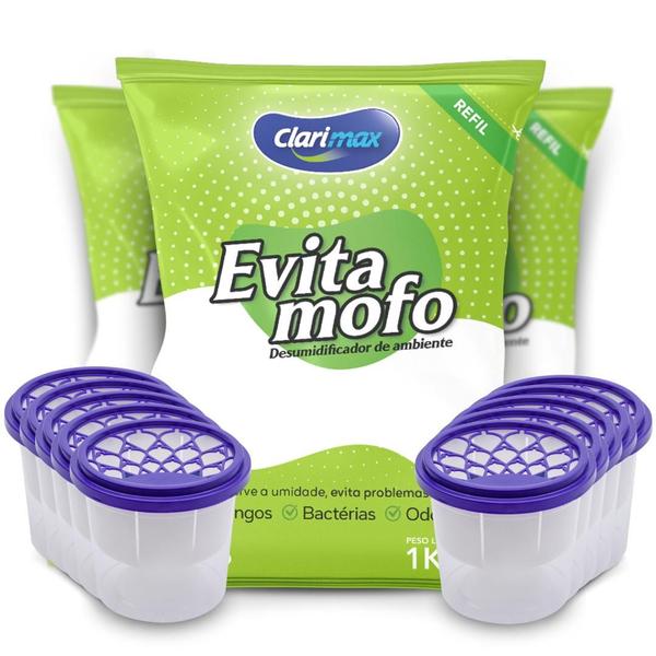 Imagem de Evita Mofo Clarimax 3kg + 10 Potes P 130g